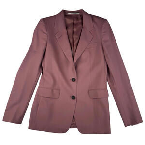 Tagliatore Virgin Wool Single-Breasted Blazer Jacket Pink Size 40 IT | 4 US